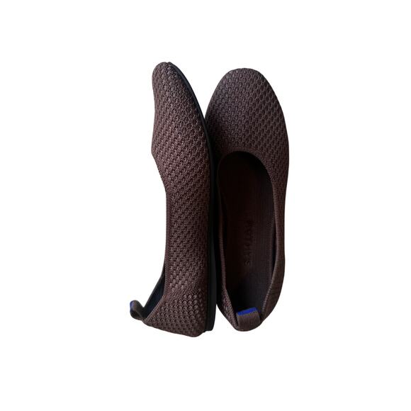 Rothy's Max Square Ballet Flats in Maple (Mocha Mousse Color) Micro Check Size 8 - Picture 7 of 7